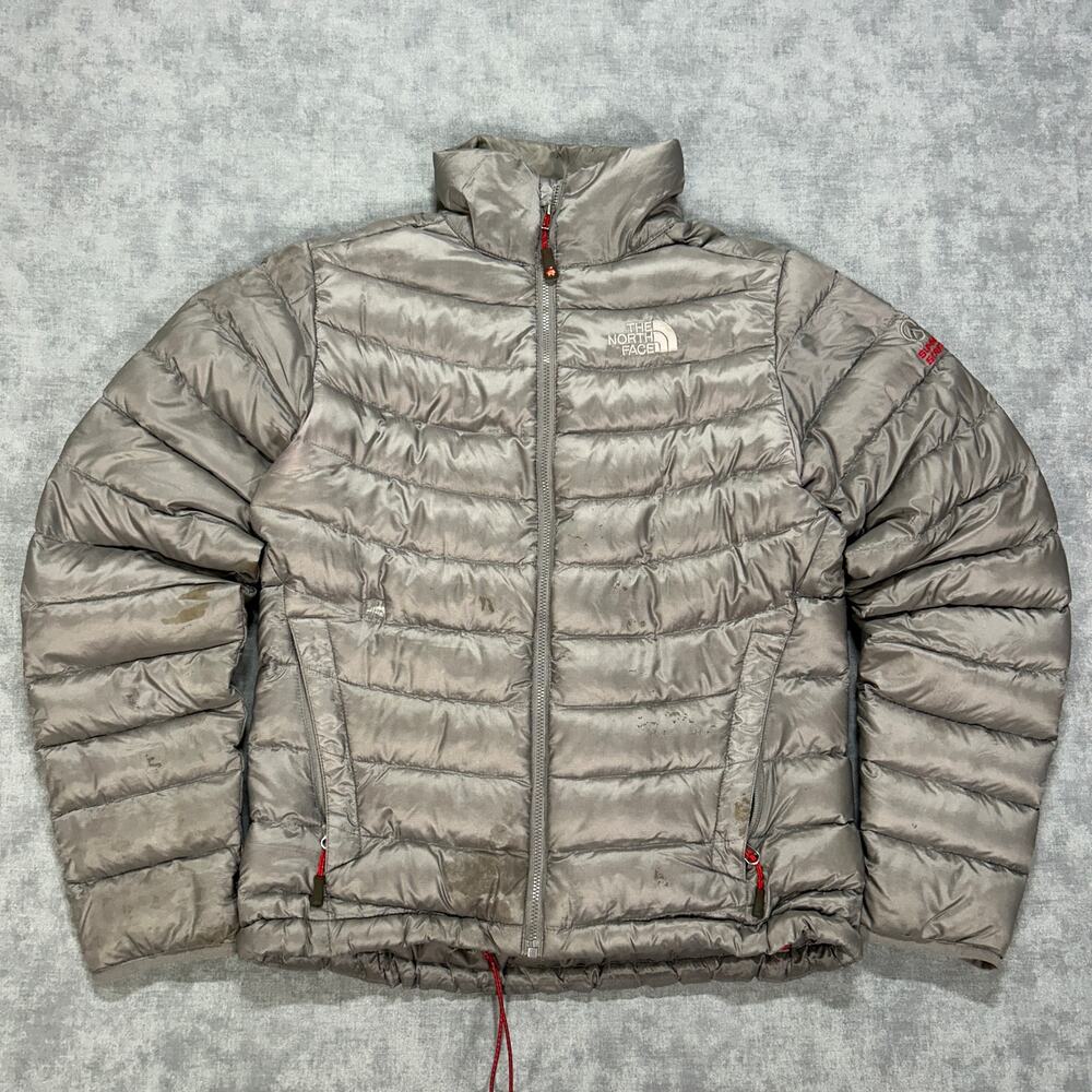 The North Face Summit Series 800 Pro Down Jacket Womens S Gray Pertex Quantum